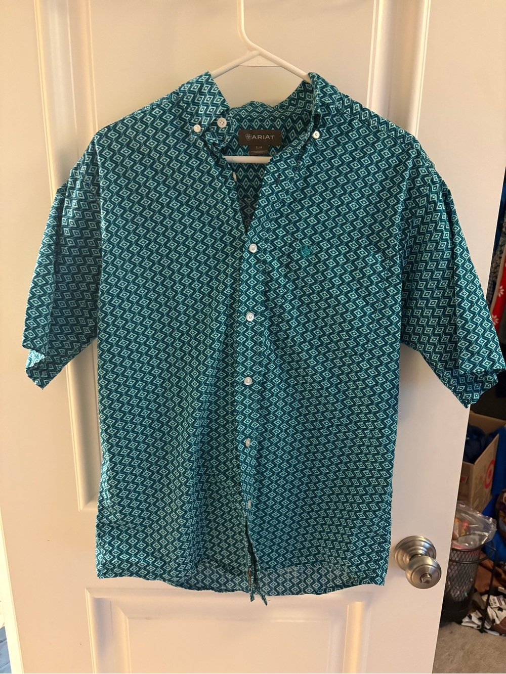 Ariat Geometric Short-Sleeve Button-Down Shirt